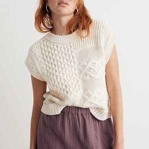 Madewell Patchwork Sweater Vest XL